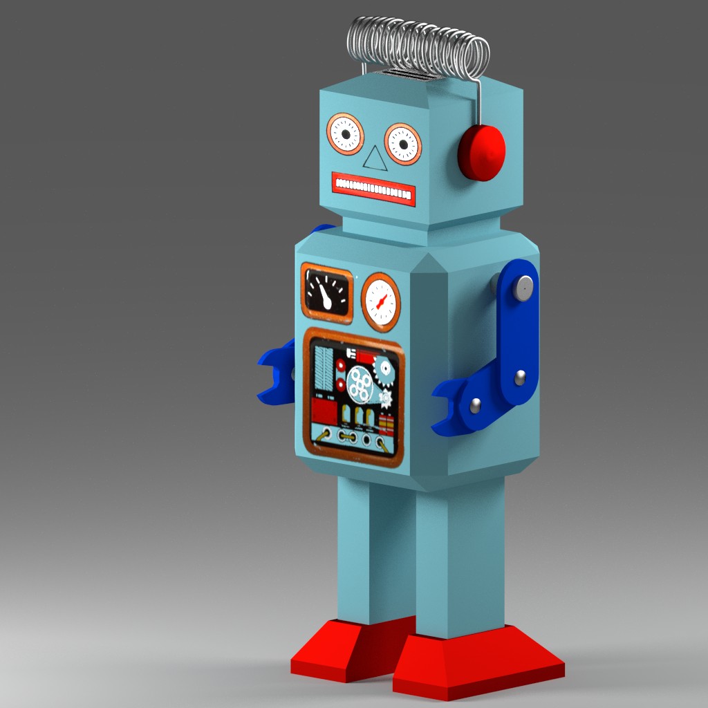 Radar Robot Tin Toy preview image 1
